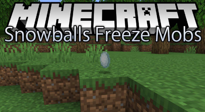 Snowballs Freeze Mobs для Майнкрафт [1.19.3, 1.19.2, 1.19.1]