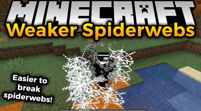 Weaker Spiderwebs для Майнкрафт [1.19.3, 1.19.2, 1.19.1]