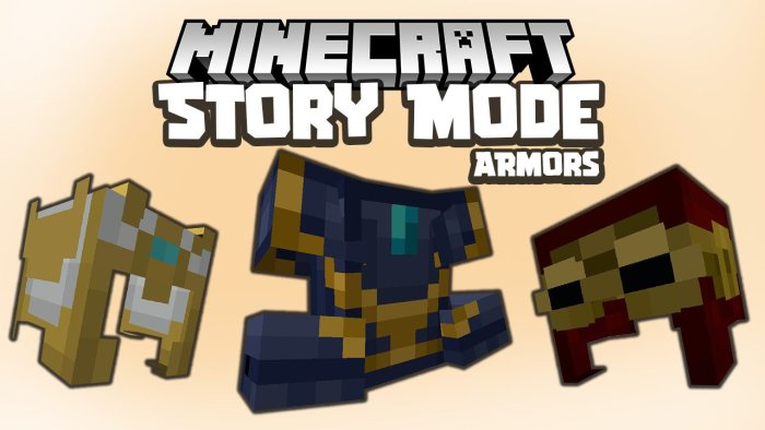 MC Story Mode Armors для Майнкрафт [1.19.3, 1.19.2, 1.19.1]