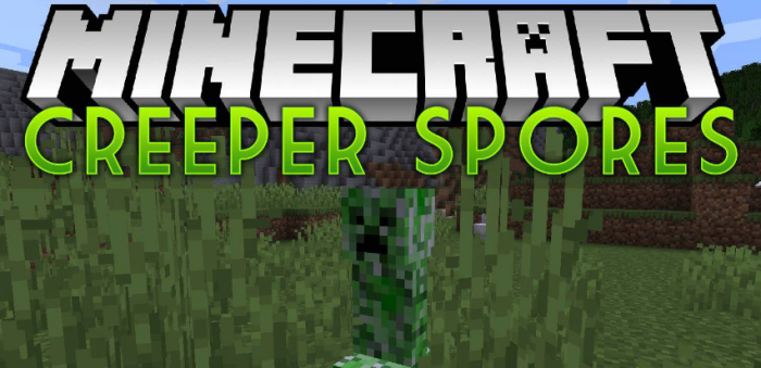 Creeper Spores для Майнкрафт [1.19.4, 1.19.3, 1.19.2]