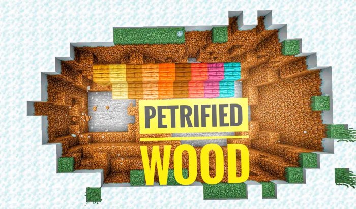 Petrified Wood для Майнкрафт [1.19.4, 1.19.3, 1.19.2]