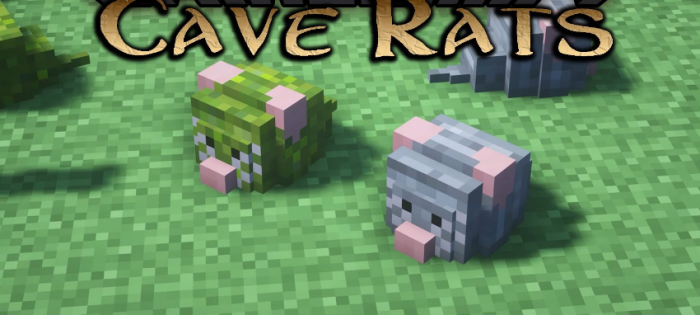Cave Rats для Майнкрафт [1.19.2, 1.18.2, 1.16.5]