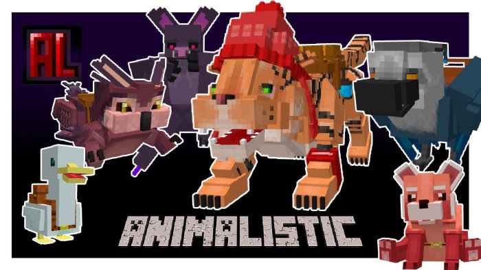 Animalistic Mod для Майнкрафт [1.19.4, 1.19.2, 1.18.2]