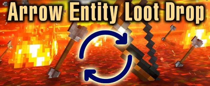 Arrow Entity Loot Drop для Майнкрафт [1.19.4, 1.19.2]