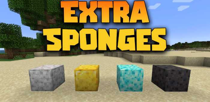 Extra Sponges для Майнкрафт [1.19.4, 1.19.3, 1.19.2]
