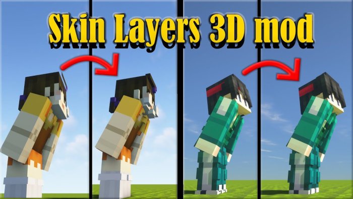 Skin Layers 3D для Майнкрафт [1.20, 1.19.4, 1.19.3]