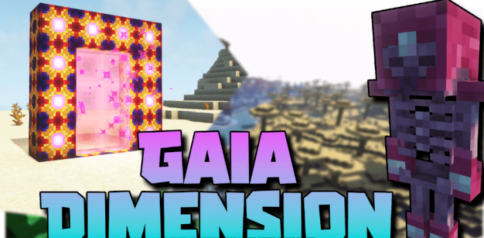Gaia Dimension для Майнкрафт [1.20.1, 1.19.4, 1.16.5]