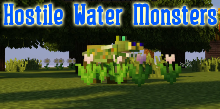 Hostile Water Monsters для Майнкрафт [1.20.2, 1.19.4]