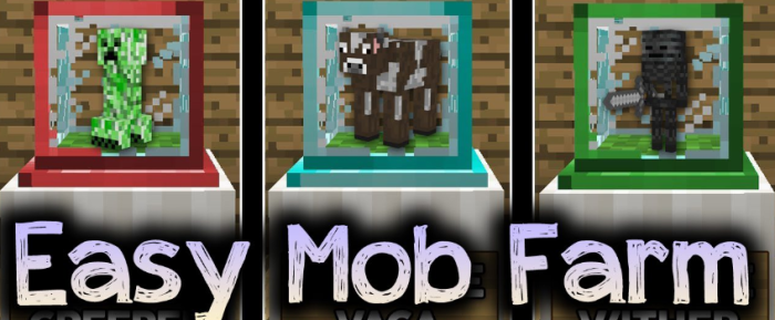 Easy Mob Farm для Майнкрафт [1.20.2, 1.20.1, 1.19.4]