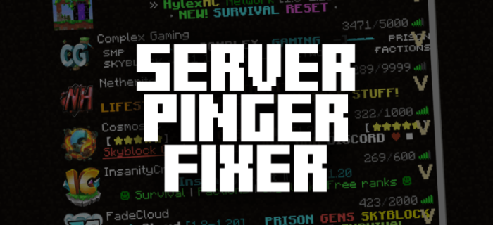 Server Pinger Fixer для Майнкрафт [1.20.2, 1.20.1, 1.20]