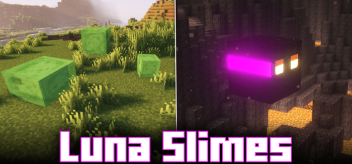 Luna Slimes для Майнкрафт [1.20.2, 1.20.1, 1.19.4]