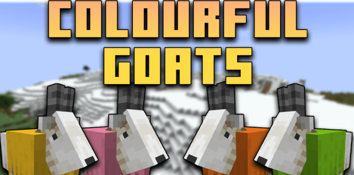 Colourful Goats для Майнкрафт [1.20.4, 1.20.2, 1.20.1]