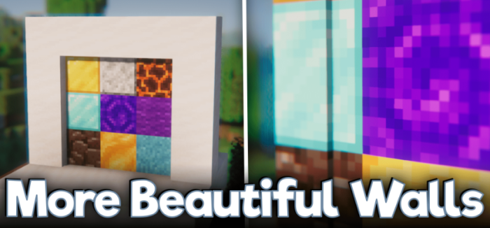 More Beautiful Walls для Майнкрафт [1.20.4, 1.20.2, 1.19.4]