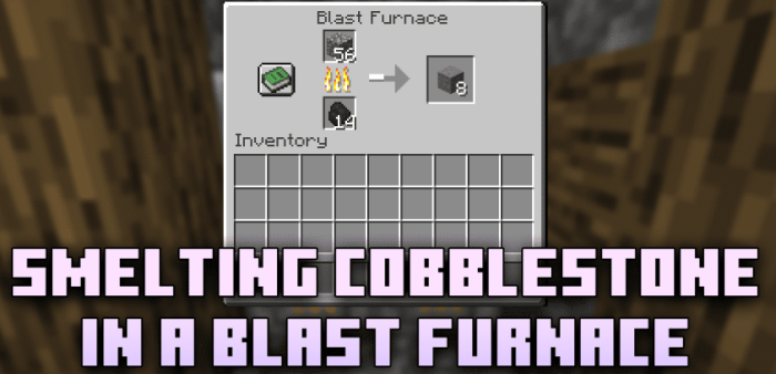 Smelting Cobblestone In A Blast Furnace для Майнкрафт [1.20.3, 1.20.3, 1.20.2]