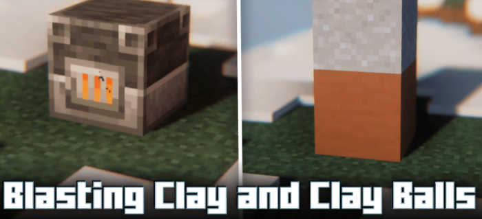 Blasting Clay and Clay Balls для Майнкрафт [1.20.4, 1.20.1, 1.19.4]