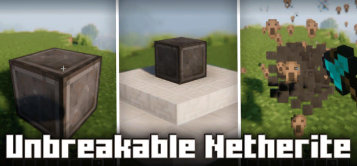 Unbreakable Netherite для Майнкрафт [1.20.1, 1.20]
