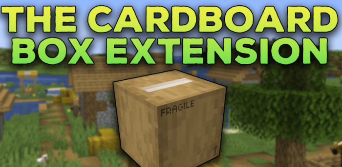 The Cardboard Box Extension для Майнкрафт [1.20.4, 1.20.2, 1.20.1]