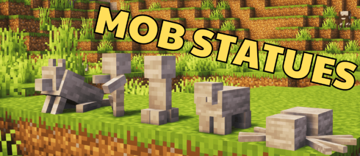 Mob Statues для Майнкрафт [1.20.4, 1.20.3]