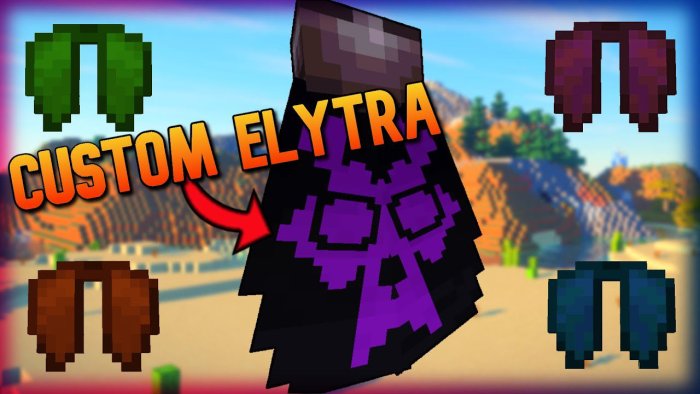 Customizable Elytra для Майнкрафт [1.20.6, 1.20.4, 1.20.2]