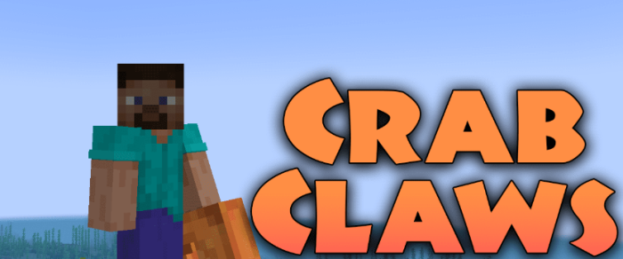 Crab Claws для Майнкрафт [1.21, 1.20.6, 1.20.4]