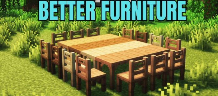 Better Furniture для Майнкрафт [1.21, 1.20.4]