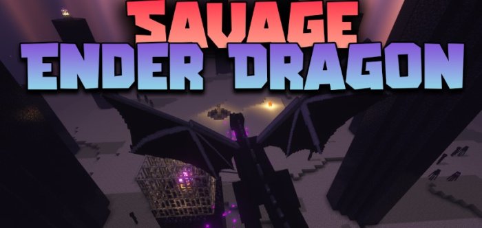 Savage Ender Dragon для Майнкрафт [1.21, 1.20.1, 1.19.4]