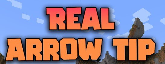 Real Arrow Tip для Майнкрафт [1.21.1, 1.21, 1.20.6]