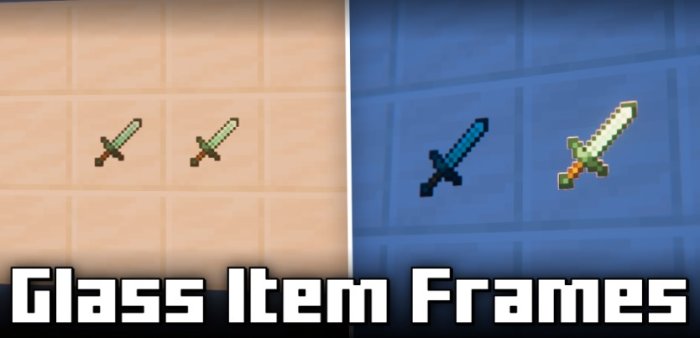 Glass Item Frames для Майнкрафт [1.21.1, 1.21]