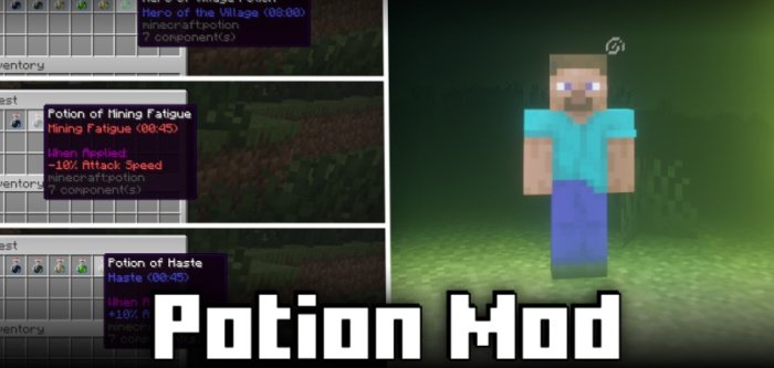 Potion Mod для Майнкрафт [1.21.1, 1.21]