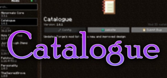 Catalogue для Майнкрафт [1.21.1, 1.21, 1.20.6]