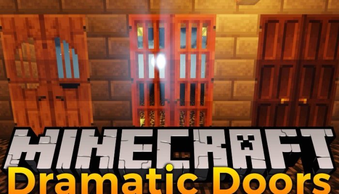 Dramatic Doors для Майнкрафт [1.21.1, 1.21, 1.20.6]