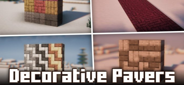 Decorative Pavers для Майнкрафт [1.21.1, 1.21, 1.20.6]