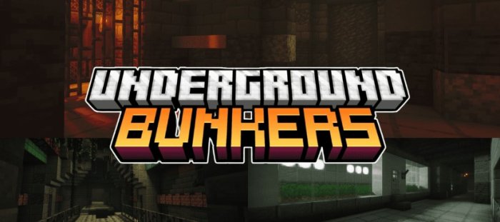 Underground Bunkers для Майнкрафт [1.21.1, 1.21]