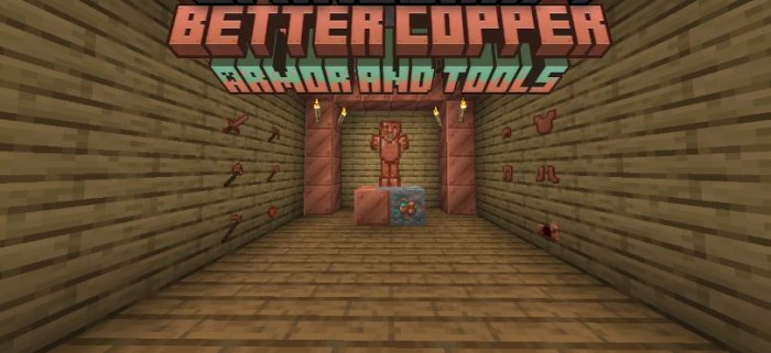 Better Copper Armor and Tools для Майнкрафт [1.20.4, 1.20.2, 1.20.1]