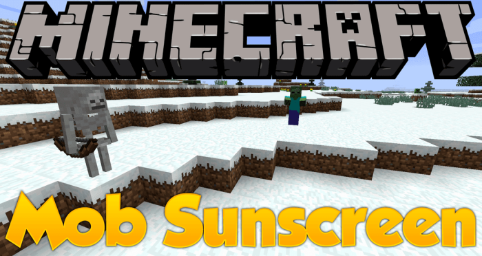 Mob Sunscreen для Майнкрафт [1.21.1, 1.20.4]