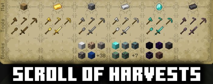 Scroll of Harvests для Майнкрафт [1.20.1, 1.20, 1.19.2]