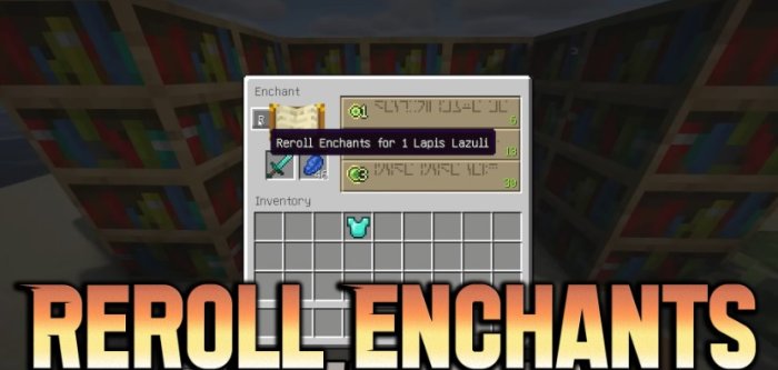 Reroll Enchants для Майнкрафт [1.21.1, 1.21, 1.20.1]