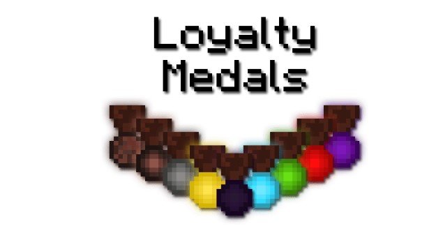 Loyalty Medals для Майнкрафт [1.21.1, 1.21]