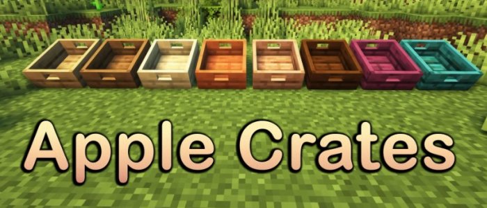 Apple Crates для Майнкрафт [1.19.2, 1.18.2]