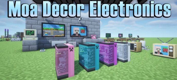 Moa Decor Electronics для Майнкрафт [1.20.6, 1.20.4, 1.20.1]