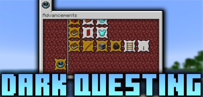 Dark Questing для Майнкрафт [1.21.3, 1.21.1, 1.21]