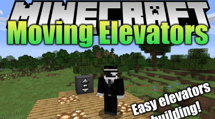 Moving Elevators для Майнкрафт [1.21.3, 1.20.4, 1.20.3]