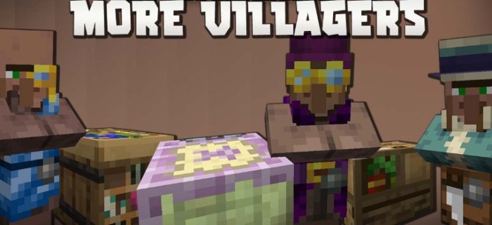 More Villagers для Майнкрафт [1.20.1, 1.20, 1.19.3]