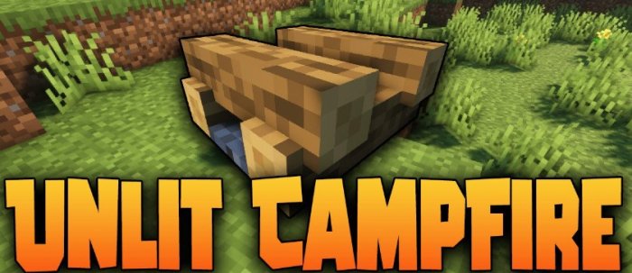 Unlit Campfire для Майнкрафт [1.21.3, 1.21.1, 1.21]