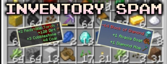 Inventory Spam для Майнкрафт [1.21.3, 1.21.1, 1.21]