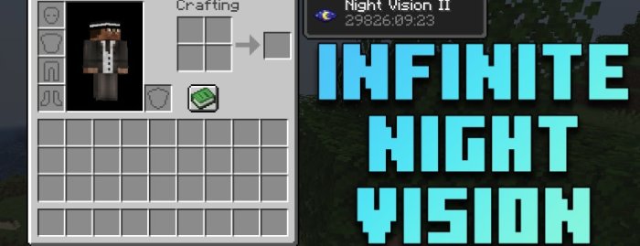 Infinite Night Vision для Майнкрафт [1.21.4, 1.21.3, 1.21.1]