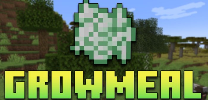 Growmeal для Майнкрафт [1.21.4, 1.21.3, 1.21]