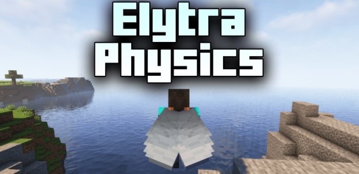 Elytra Physics для Майнкрафт [1.21.4, 1.21.1, 1.21]