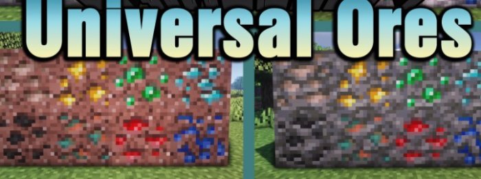 Universal Ores для Майнкрафт [1.21.4, 1.21.1, 1.20.1]