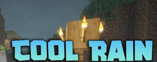 Cool Rain для Майнкрафт [1.21.4, 1.21.1, 1.20.1]